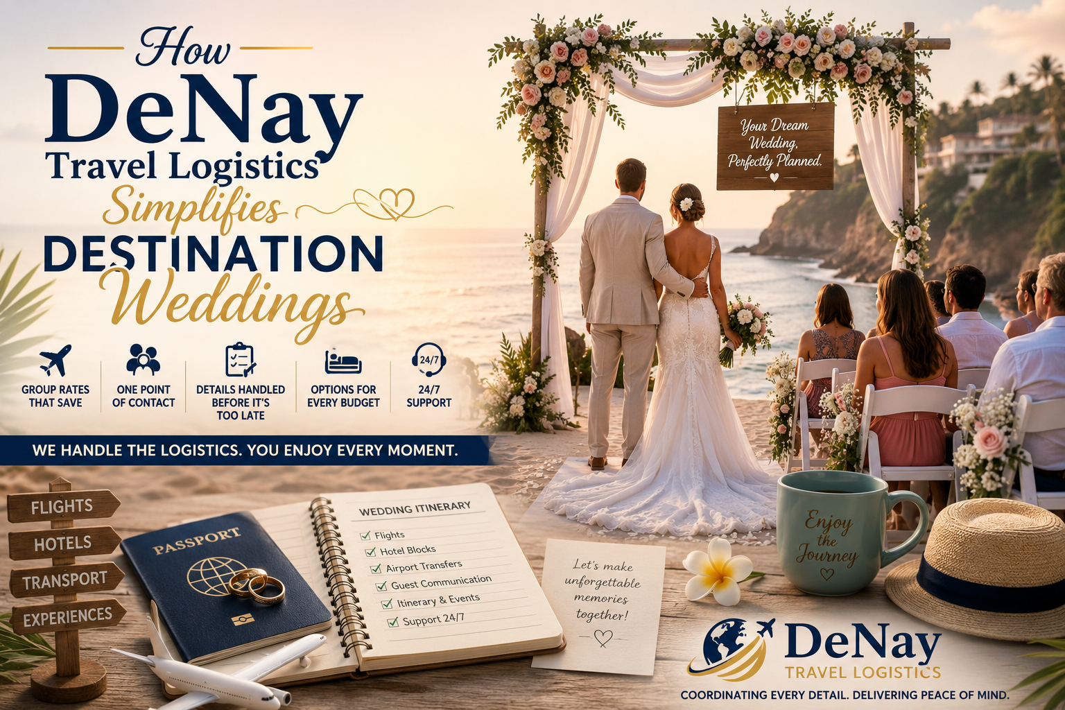 How DeNay Travel Logistics Simplifies Destination Weddings