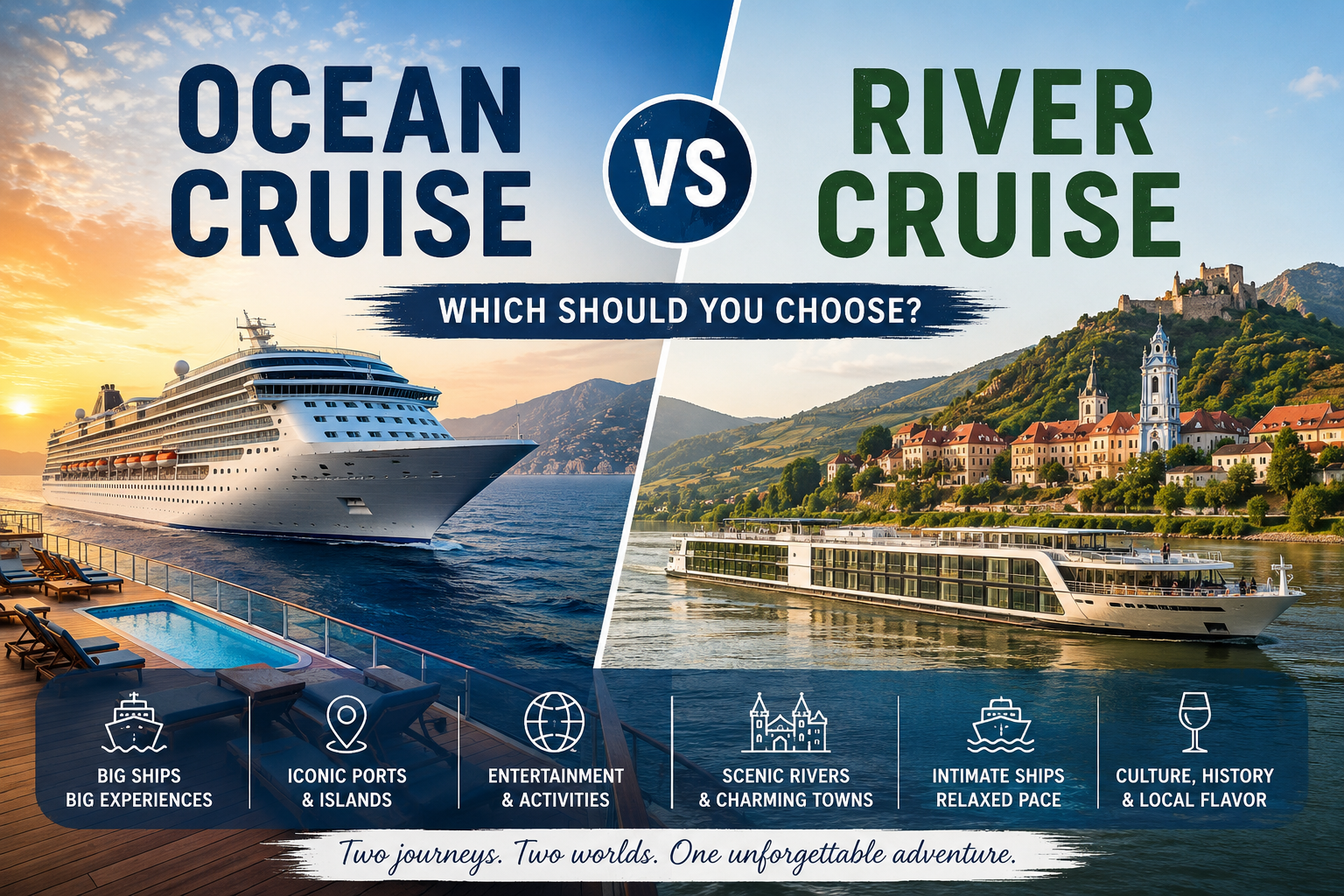 Ocean Cruise vs River Cruise Which Should You Choose Ocean Cruise vs River Cruise Which Should You Choose