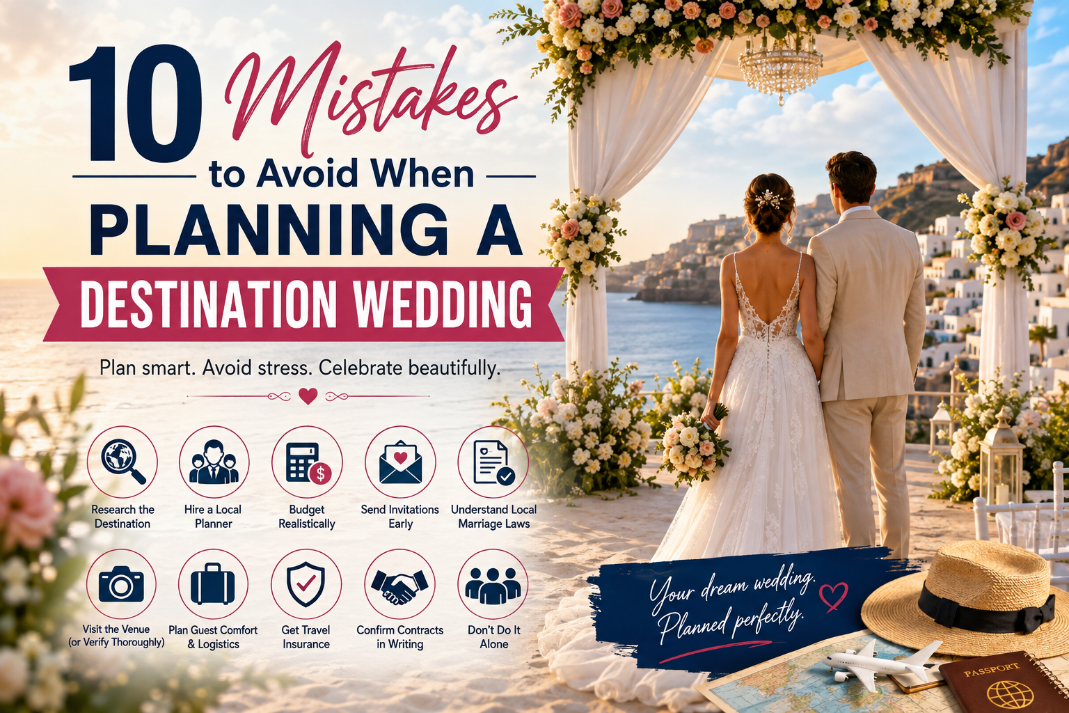 10 Mistakes to Avoid When Planning a Destination Wedding